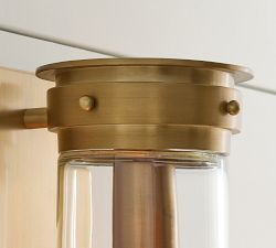 Solomon Recycled Glass Outdoor Sconce (14")