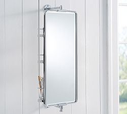 Vintage Rounded Rectangular Swivel Mirror