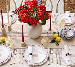 American Flag Icon Cotton/Linen Napkins - Set of 4