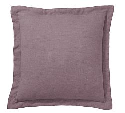 Open Box: Belgian Flax Linen Sham, Euro - Set of 3 - Fig