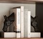 Bronze Horse &amp; Marble Bookends - Set of 2