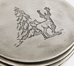 Rustic Forest Coasters - Set of 4