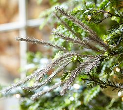 Silver Glitter Spruce Pick