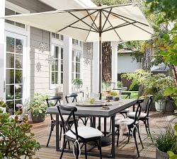 10' Rectangular Outdoor Patio Umbrella &ndash; Rustproof Aluminum Tilt Frame