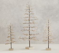 Handcrafted Faceted Mirror Tree Decorative Object