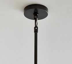 Mable Textured Glass Round Chandelier (37")