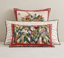 Winter Wreath Quilted Sham