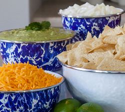 Open Box:Golden Rabbit Enamel Lidded Mixing Bowls - Set of 3