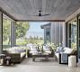 Torrey Wicker Slope Arm Outdoor Sofa (86")