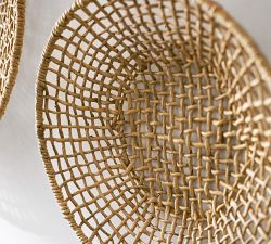 Asha Abaca Wall Baskets - Set of 3
