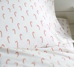 Candy Cane Cotton Sheet Set