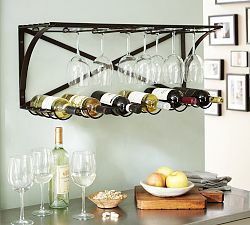 Industrial Entertaining Shelf