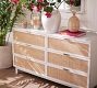 Westly Cane 6-Drawer Dresser (60")