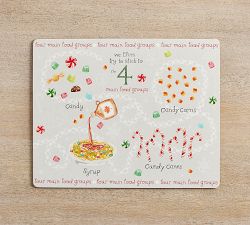 Elf Food Groups Cork Placemats - Set of 4