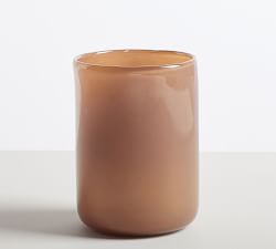 Modern Glass Candle Holder - Neutral