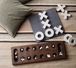 Oversized Faux Stone Tic Tac Toe Game