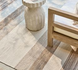 Serene Striped Outdoor Performance Rug Swatch - Free Returns Within 30 Days