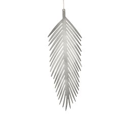 Silver Metal Leaf Ornament