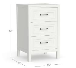 Sussex 3-Drawer Nightstand (20")