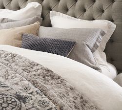 Tessa Handcrafted Linen Cotton Patchwork Quilted Sham