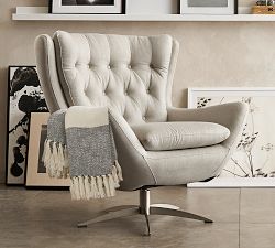Wells Tufted Swivel Chair