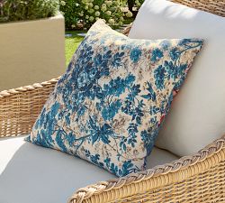 Della Floral Reversible Printed Outdoor Pillow