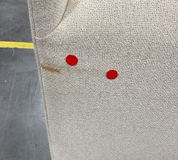 Open Box: Baldwin Upholstered Barrel Back Dining Armchair - Performance Boucle Oatmeal