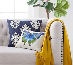Printed Butterfly Pillow