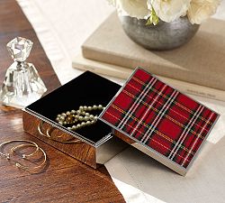 Red Plaid Pattern Box
