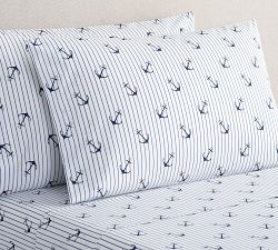 Anchor Stripe Organic Sheet Set