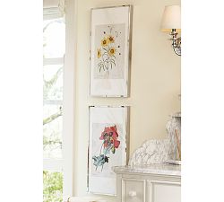 Nickel-Plated Framed Botanical Prints