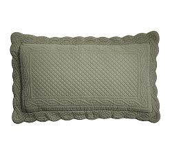 Open Box: Heirloom Scallop Quilted Sham, Loden, King, Set of 2