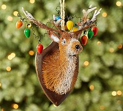 Bottle Brush Tangled Reindeer Ornament