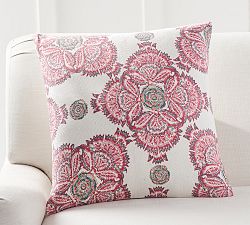 Jade Block Print Inspired Pillow Cover