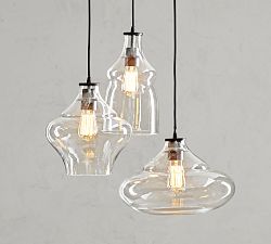 Open Box: McCarthy 3-Light Glass Pendant