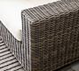 Torrey Wicker Slope Arm Outdoor Sofa (86")