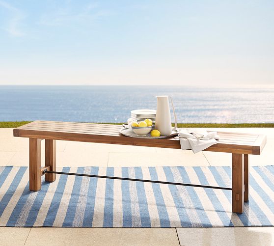 Abbott Acacia Outdoor Dining Bench (72")