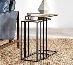 Greyson Rectangular Metal Nesting End Table