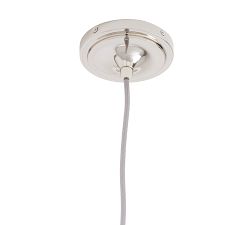 Industrial Milk Glass Cord Pendant (8"-12")