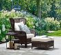 Torrey Wicker Outdoor Ottoman (25")