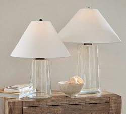Avalon Recycled Glass Table Lamp (22"-27")