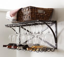 Industrial Entertaining Shelf