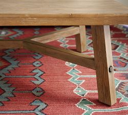 Rustic Farmhouse Rectangular Grand Coffee Table (60")