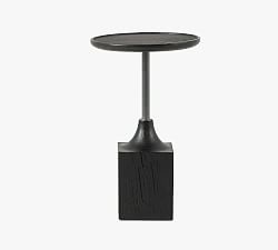 Open Box: Simona Round Metal Accent Table (16")