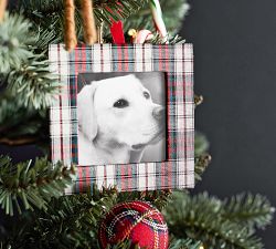 Plaid Frame Ornament