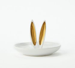 The Emily &amp; Meritt Brass Bunny Ears Ring Holder