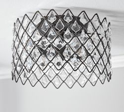 Arden Crystal Flush Mount (13")