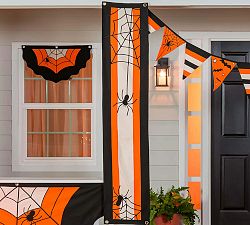 Halloween Spider Web Banner