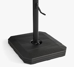 Premium 10' Square Cantilever Outdoor Patio Umbrella - Rustproof Aluminum Frame with Base