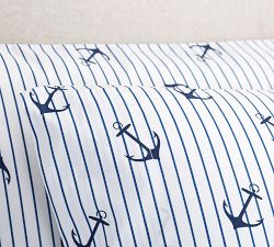 Anchor Stripe Organic Sheet Set
